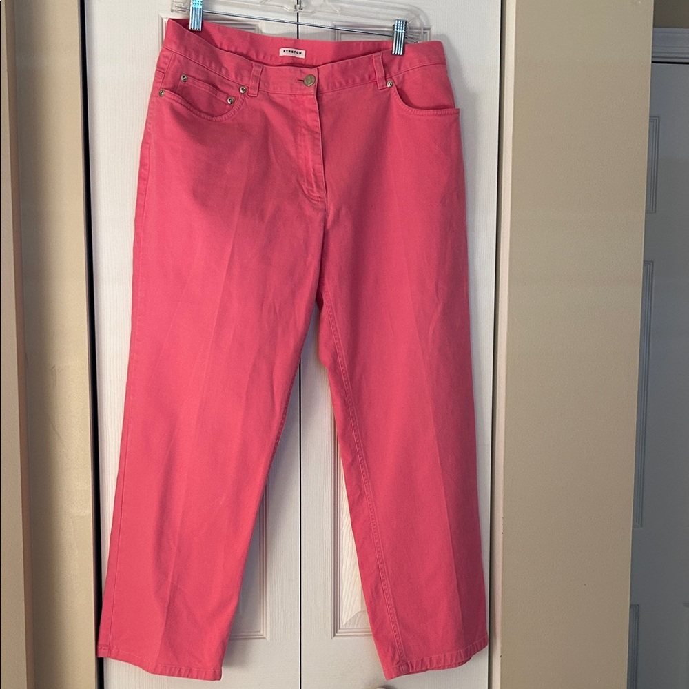 Jones New York Sport Pink Straight Leg Jeans Size 12